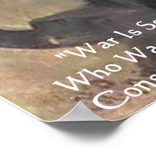 Leo Tolstoy "Oorlog is onrechtvaardig" Poster van  (Hoek)