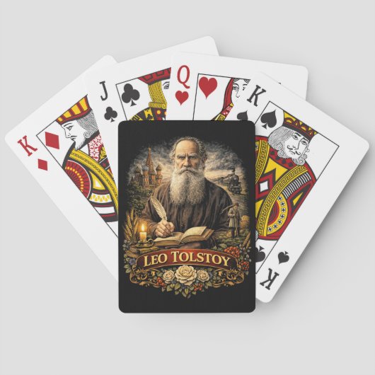 Leo Tolstoy Pokerkaarten (Achterkant)