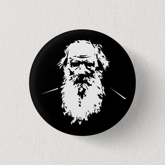 Leo Tolstoy - portret Ronde Button 3,2 Cm (Voorkant)