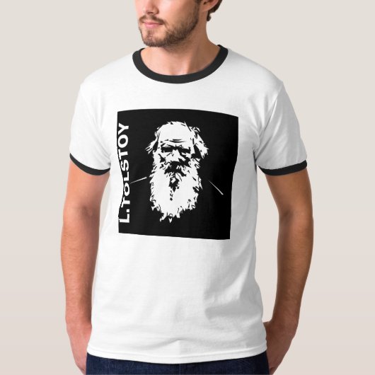 Leo Tolstoy portret T-shirt (Voorkant)