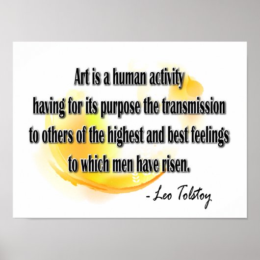 Leo Tolstoy Poster (Voorkant)