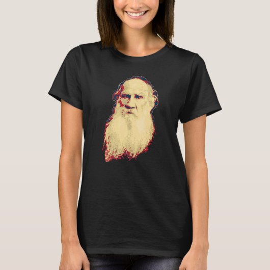 Leo Tolstoy Retro Propaganda T-shirt (Voorkant)