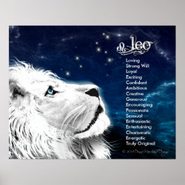 Leo Traits Poster