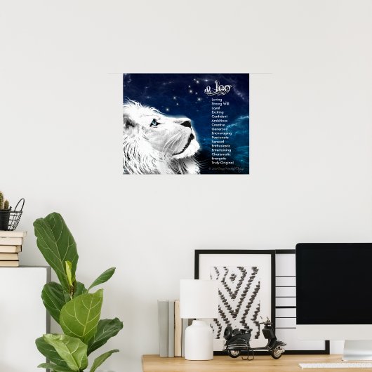 Leo Traits Poster (Thuiskantoor)