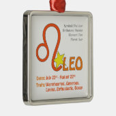 Leo Traits Square Ornament (Rechts)