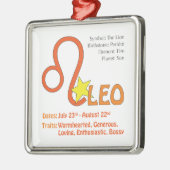 Leo Traits Square Ornament (Links)