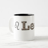 Leo Tweekleurige Koffiemok (Voorkant links)
