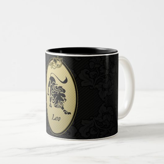 Leo Tweekleurige Koffiemok (Voorkant rechts)