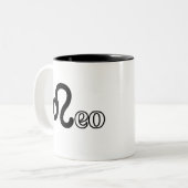 Leo Tweekleurige Koffiemok (Voorkant links)