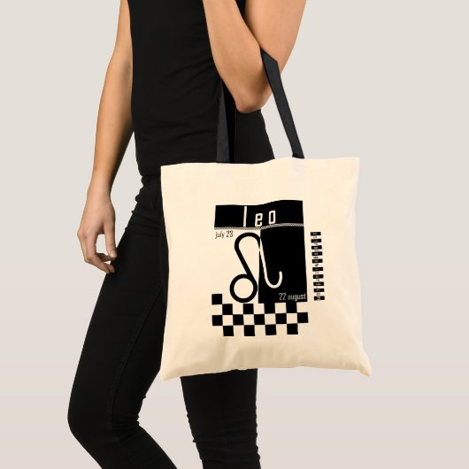 Leo Two-Tone Zodiac Bag. Tote Bag (Voorkant (product))