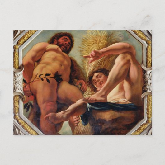 Leo, uit de Tekenen van de Zodiac Briefkaart (Voorkant)