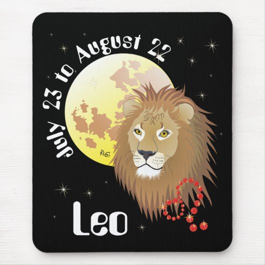 Leo van 23 juli tot en met 22 augustus Muismat (Voorkant)