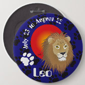 Leo van 23 tot 22 augustus Button (Voorkant /achterkant)