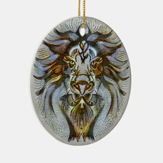 Leo Venice Keramisch Ornament (Rechts)