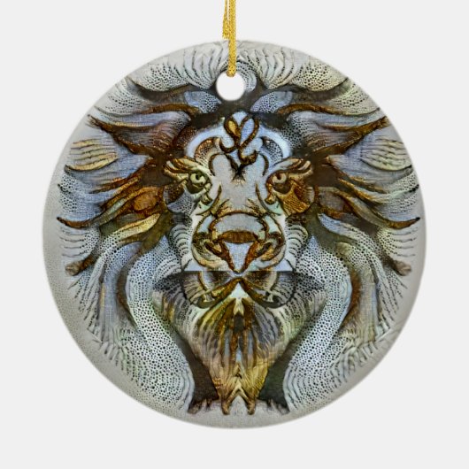 Leo Venice Keramisch Ornament (Achterkant)