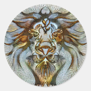 Leo Venice Ronde Sticker