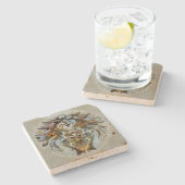 Leo Venice Stenen Onderzetter (Zijkant)