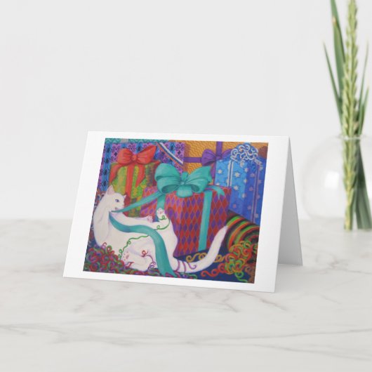 Leo verpest de feestdagen kaart (Voorkant)