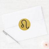 Leo vierkante sticker (Envelop)