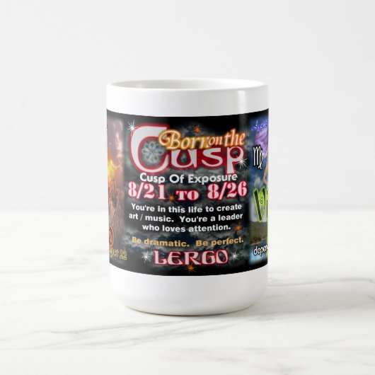 Leo Virgo Cusp, Grote Astrologische Mok van 15 Oz (Center)