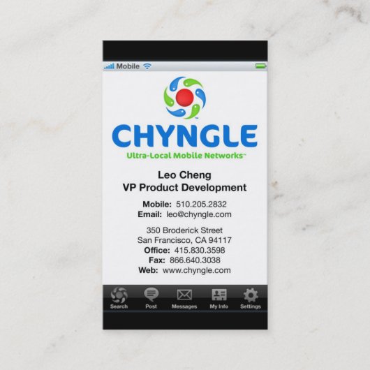 Leo Visitekaartje (Voorkant)