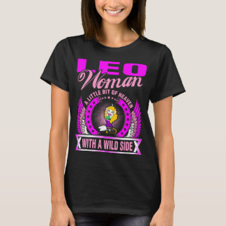 Leo Vrouw een beetje hemel met een wilde kant T-shirt