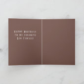 Leo Vrouw Verjaardag Kaart (Binnen)