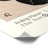 Leo Vrouwelijk Zodiac Poster (Hoek)