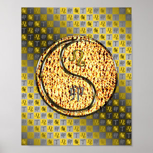 Leo & Vuur Konijn Poster