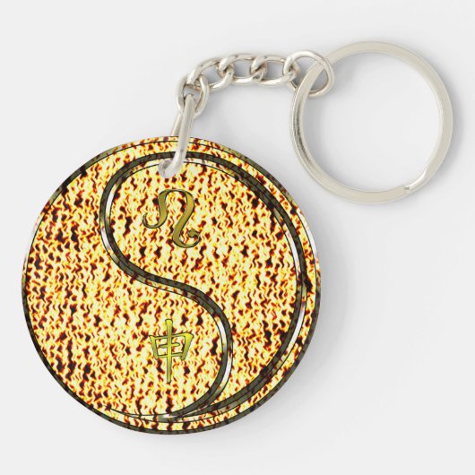 Leo & Vuuraap Sleutelhanger (Achterkant)