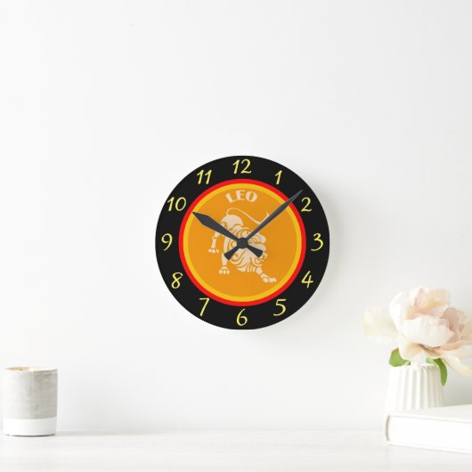 Leo Wall Clock Ronde Klok (Huis)