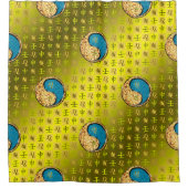 Leo & Water Monkey Douchegordijn (Voorkant)