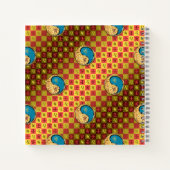 Leo & Water Tiger Spiraal Notebook Notitieboek (Achterkant)