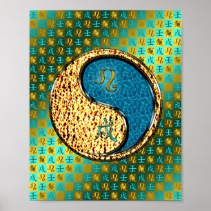 Leo & Waterhond Poster