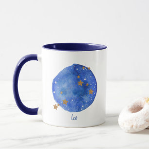 Leo Waterverf Night Sky Constellation Zodiac Mok