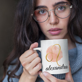 Leo  Waterverf Zodiac Design Koffie Koffiemok