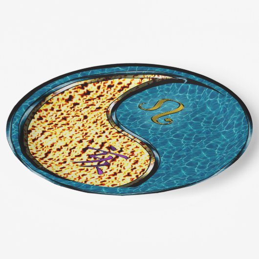 Leo & Waterzwijn Papieren Bordje (Gekanteld)