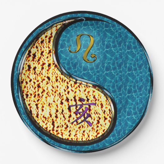 Leo & Waterzwijn Papieren Bordje (Voorkant)