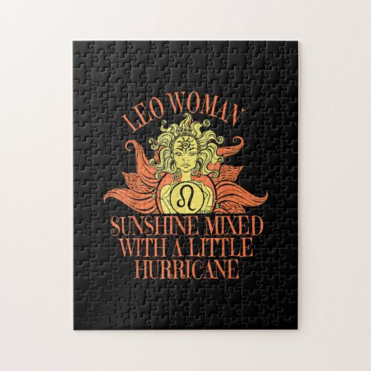 Leo Woman Zodiac Sign Juli Birthday Legpuzzel (Verticaal)