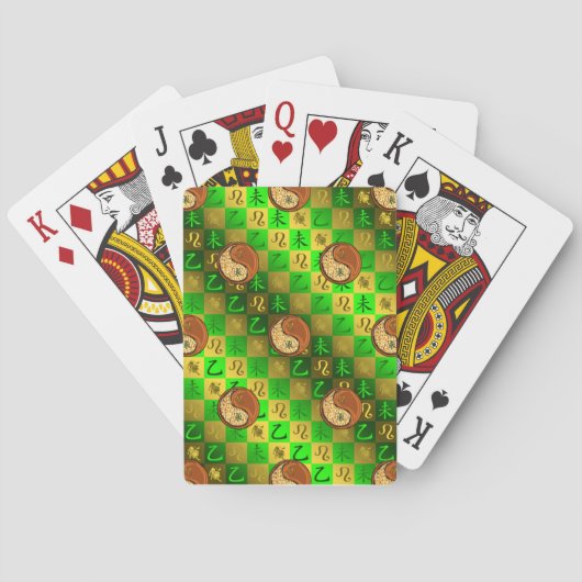 Leo & Wood Geit Pokerkaarten (Achterkant)