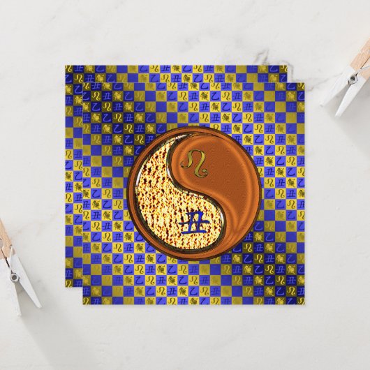 Leo & Wood Ox Kaart (Voorkant / Achterkant in situ)