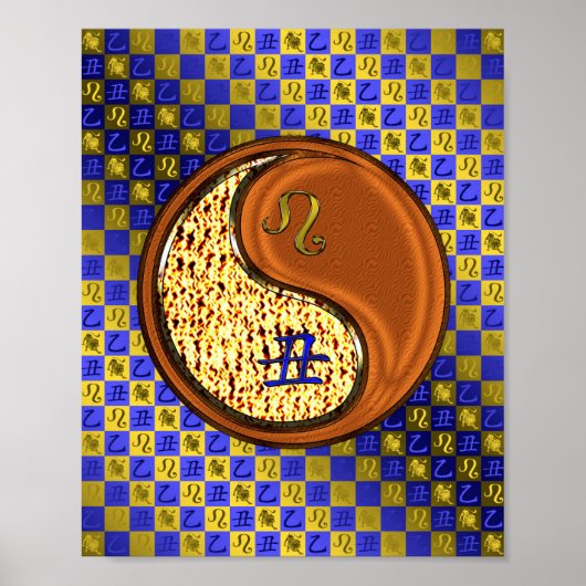 Leo & Wood Ox Poster (Voorkant)