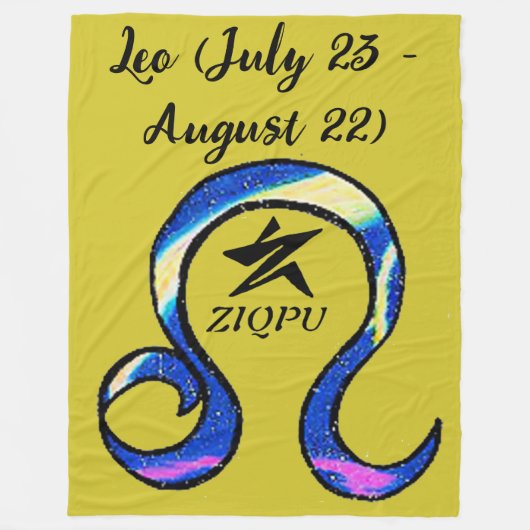 Leo Worpdeken Fleece Deken (Voorkant)