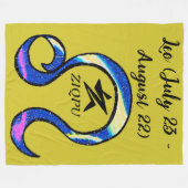 Leo Worpdeken Fleece Deken (Voorkant (Horizontaal))