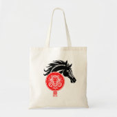 Leo x Aangepast Jaar van het Paard 2026 Tote Bag (Voorkant)