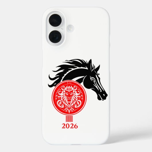 Leo x Jaar van het Paard 2026 Case-Mate iPhone Case (Achterkant)