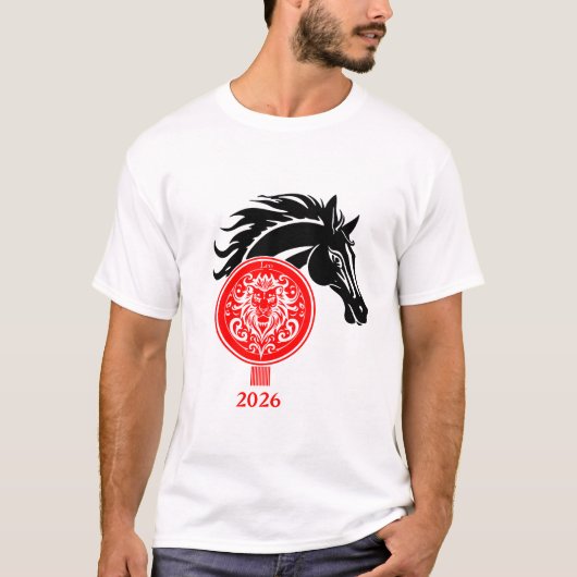 Leo x Jaar van het Paard 2026 T-shirt (Voorkant)
