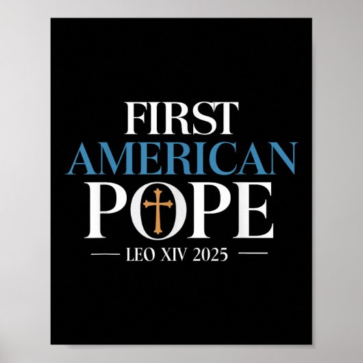 Leo XIV, de eerste Amerikaanse paus Poster (Voorkant)