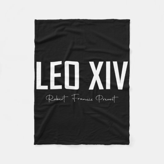 Leo XIV Fleece Deken (Voorkant)