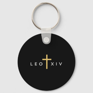 Leo Xiv Paus Kruis Dun Christelijk Geloof Jezus Mi Sleutelhanger